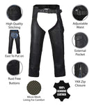 HWK Leather Chaps Pants